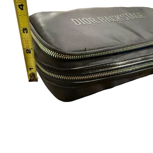 Dior Backstage Makeup Pouch Cosmetic Bag 10x6x3” Brush Storage 2 Tier w Brushes! - Picture 10 of 10